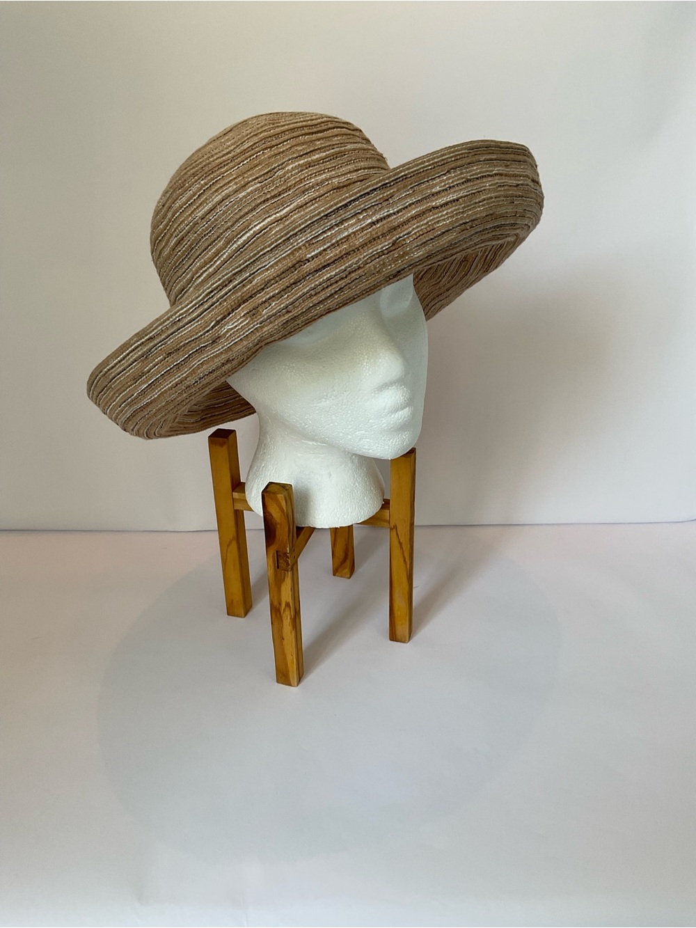 Wallaroo Hat Company Sydney Wide-Brim Woven Sun Hat in Taupe